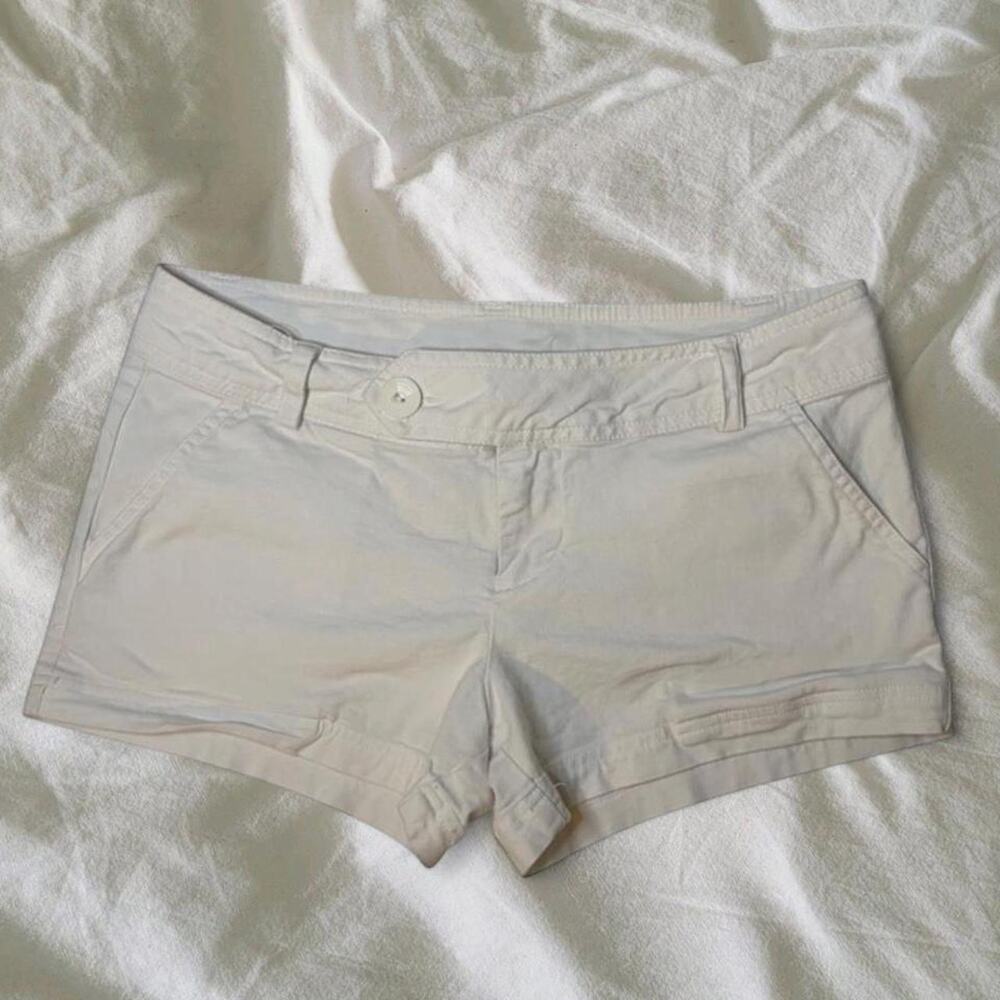 Mixxed 28 Y2K White Low-Rise Micro Shorts